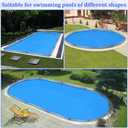 6 Pack 0.7mm Thicker Pool Cover Water Bags Winter Water Tubes 8 ft PVC Pool Cover Weights Printed Pattern Heavy Duty 3 Layer Composite Material for Inground Swimming Winter Winterizing