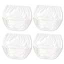 Joyo roy White Diaper Covers for Girls Toddler Swim Cloth Diaper Covers for Toddlers 4Pcs Plastic Underwear for Potty Training Clothing Cover Boys Leakproof Plastic Training Pants for Toddlers 3T-4T