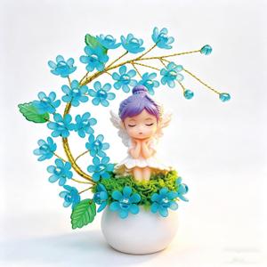 Birthday Gifts for Women Friendship, Guardian Angel for Mom, Preserved Forever Flower Angel Figurines for Grandma Daughter Wife