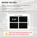 32Pack 2 Car Garage Kits Magnetic Panels Sheets Fake Faux Magnetic Windows Hardware Decorative Decor for Metal Door(Size 6" x 4") All Season Weather Resistantce