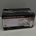 FIERYRED Trailer Spare Tire Mount with Lock, 120LBS Spare Tire Carrier for Utility Trailer and Boat, Tire Holder Bracket Fits 4 & 5 Lugs Wheels, Hold 3.94, 4, 4.25 and 4.72 Bolt Pattern