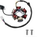 PRO BAT 6 Coil 5 Wire GY6 Stator Magneto 6 Coil Pole for GY6 125cc 150cc Chinese ATVS Quad Bikes Dune Buggy Go Kart UTV Moped Scooter Coolster Roketa Sunl Tank JCL Lance Znen Jonway