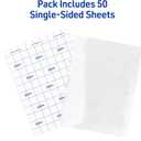 Avery Clear Laminating Sheets, 9" x 12", Permanent Self-Adhesive, 50 Self-Laminating Sheets, Great for Protecting Documents, Photos, and Signs More (73601)