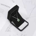 6 Pieces Classic Velvet Necklace Pendant Box for Jewelry Gift, Small Jewellry Storage Display Case for Wedding Engagement Birthday Anniversary (Black)