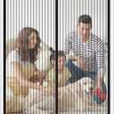 CANLENE Premium Magnetic Screen Door, Heavy-Duty Reinforced Mesh, Ultra-Dense Weave, Smooth Auto-Close, Pets & Kids  Hands-Free, No-Gap Seal (Standard, White)