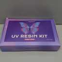 UV Resin Molds Jewelry Making Kit with UV Lamp and Casting Tools -300g Super Clear, Hard, Low Odor, Premixed and Fast Curing for Keychains, Earrings, DIY Craft Decorations