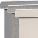 SEEYE Blackout Roller Shades for Windows, Cordless, Roller Blinds, Linen Fabric Window Blinds, Thermal Insulated Fabric UV Protection, Room Darkening Shades for Home,Office (Line Beige, 39" W x 72" H)