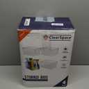 ClearSpace Clear Plastic Storage Bins  Pantry Organizers & Storage Containers, Cabinet Organizer - Home Organization Must Haves for Kitchen, Laundry Room, Office, Closet, Garage & Freezer (4 Pack)