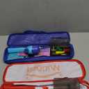 Kids Fishing Pole, Telescopic Fishing Rod, Toddler Collapsible Fishing Rod and Reel Combo with Tackle Box, Fishing Line, Bobber, and Soft Lures for Boy, Girl, Youth, Beginner, Over 4 Years Old (red+blue)