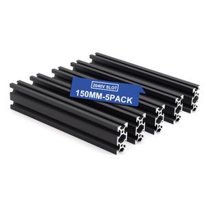 5PCS V Slot 2040 Aluminum Extrusion European Standard 150mm(5.9) Length Anodized Extruded Aluminum for CNC DIY 3D Printer and Industrial Bracket Making
