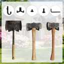 Tinoaly 21pcs Tool Storage Hooks, Black J/Y-Shaped Hooks with Screw Wrench Garden Organizer Tools Hanging Storage Rack Hanger Parts Compatible for Suncast and Craftsman