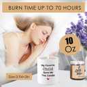 Christmas Mom Gifts from Daughter Son, 10OZ Birthday Gift for Mother Mama Bonus Stepmom New Mom Mother in Law Best Moms Ever Present Stocking Stuffers Lavender Scented Candle My Favorite Child Gave Me