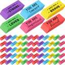 Yaomiao 180 Pcs Bulk Erasers for Kids Pencil Beveled Erasers Colorful Christian Motivational Gifts Bulk for Kids Students Classrooms, Drawing, Back to School (Bright,Jesus Loves You)