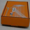 10 inch Rainfall Shower Head Combo Stainless Steel, THE FIRST WATERFALL mode, 10 Inch Rain Shower Head with Handheld 6 Spray Modes High Pressure, Overhead Shower Adjustable Extension Arm,Chrome