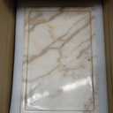 100% Natural Marble Serving Tray Luxury Marble Storage Tray for Home Decor Stone Tray for Bathroom/Kitchen/Vanity/Dresser,Plate Holder for Tissues, Candles, Towel