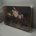 VIYYIEA Vintage Floral Large Framed Wall Art, Rose Bouquet Flower Paintings Decor Aesthetic, 24x36 Inch Canvas Print Artwork, Still Life Retro Wall Pictures for Bedroom Living Room