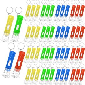 50 Pack Mini Flashlights Compact and Durable 2.55 Inch Plastic LED Flashlights for Emergencies Camping Classroom and Outdoor Activities