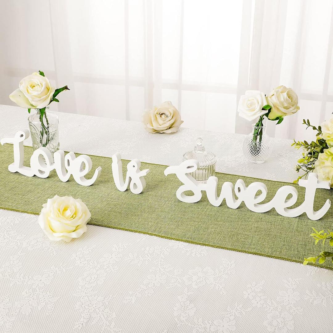 Love Is Sweet Table Decor Hollow Sign Wooden Love Is Sweet Sign for Dessert Table Freestanding Wood Is Wooden Letter Top for Wedding Shelf(White) Love Is Sweet Table Decor Hollow Sign Wooden Love Is Sweet Sign for Dessert Table Freestanding Wood Is Wooden Letter Top for Wedding Shelf(White)