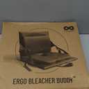 Everlasting Comfort Stadium Seats with Back Support - Adjustable Memory Foam Bleacher Chairs with Back and Cushion, Portable, Easy Folding Stadium Seat Cushion with Storage Pocket (16 inches x 17 inches x 15 inches, 02. Blue)