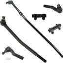 TRQ Inner and Outer Driver and Passenger Side Tie Rod Set 6 Piece Compatible with 92-02 Ford E-250 Econoline; 03-06 Ford E-250; 92-98 Ford E-350 Econoline; 99-05 Ford E-350 Super Duty