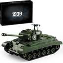 MISTBUY WW2 Army Tank Building Set Compatible with Lego, Soviet is2 Military Tank Toy Model for Adults, Collectible Gift Ideal for Army Fans (1402 Pieces)