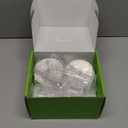 Fermentation Kit for Wide Mouth Mason fermentation Jar,pickling/sauerkraut kit with 4 Glass Fermentation Weights,4 Fermenting Lids,4 airlocks,5 Silicone Rings,5 Silicone Grommet  No Jars  (Clear)