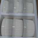 MALACASA Ramekins 8 oz Oven Safe, Porcelain Creme Brulee Ramekins Pudding Custard Cups Ceramic Souffle Dishes Ramakan Ramiken Ramicans Baking Bowls Set of 6, White, Series RAMEKIN-DISH