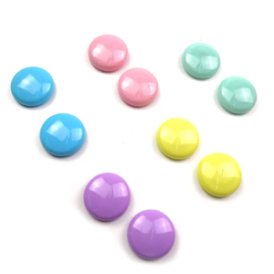 Pastel Color Round Magnets Buttons, 10pck