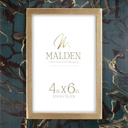 AGATE GREEN GOLD 4" X 6" PHOTO FRAME