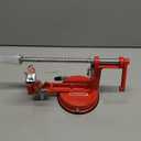 Apple Peeler Corer, Long lasting Chrome Cast Magnesium Alloy Apple Peeler Slicer Corer with Stainless Steel Blades and Powerful Suction Base for Apples and Potato(Red)