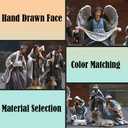 Set of 11 Nativity Set Figurines Resin Stone Statue Catholic Gift Holy Family Christmas Decoration Nativity Scene Figures Set Collectibles Countertop Decorative Crafts