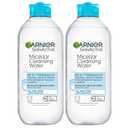 Garnier Micellar Water for Waterproof Makeup, Hydrating Facial Cleanser & Makeup Remover, Suitable for Sensitive Skin, Vegan, Cruelty Free, 13.5 Fl Oz (400mL), 2 Count