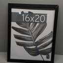 MCS Studio Gallery 16x20 Poster Frame Black Woodgrain Engineered Wood, Vertical & Horizontal Wall Hanging Large Picture Frame for Photos, Posters & Art Prints (1-Pack)