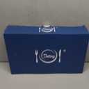 Delling Large Serving Platter, 16/14/12 Inch Rectangular Serving Trays for Serving Food, Serving Tray for Party - Set of 3, White