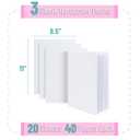 Mr. Pen- Blank Hardcover Books, 8.5 x 11 Inches, 40 Pages, 3 Pack, Blank Notebooks for Kids, Notebooks for Kids