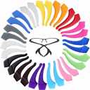 Kids Glasses Ear Grips 12 Pack - Anti-Slip Eyeglass Ear Hooks for Children and Adults - Silicone Glasses Holder Grippers - Kids Non-Slip Eyeglasses Grip - Multicolored Eyewear Accessories