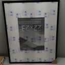 Americanflat 22x28 Poster Frame with Polished Plexiglass - Use as 12x16 Frame with Mat or Display 22x28 Photo Without Mat - Signature Collection - Thin Picture Frames for Wall Display - Black