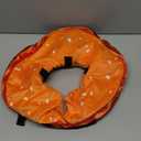 Inflatable Dog Cone Collar for Large Medium Small Dogs, Soft Adjustable Recovery Cone Collar for Dogs Cats,Dog Neck Donut Cone Alternative After Surgery(Hamburger)