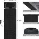 Full Body Massage Mat with Heat Detachable Neck Pillow Vibration Massage Pad with 10 Motors 9 Speeds 9 Modes for Neck Back Pain, Gifts for Men Women at Home Office Use