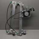 Rear Passenger Side Power Window Regulator with Motor (2 Pins) Fit for 2001-2006 Chevrolet Silverado 1500 3500, Avalanche Suburban GMC Sierra 1500 2500 3500 Yukon XL Cadillac Escalade, 741-579