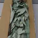 Faux Eucalyptus Stems - 34' Long Fake Salix Leaves 6 Pcs Artificial Greenery Stems for DIY Bouquet Arrangements, Centerpieces, Shower Decorations