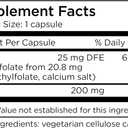 MethylPro L-Methylfolate 15 mg - L Methyl Folate, Methylfolate Supplement for Women & Men, Methylated Vitamin B9 (5-MTHF) for Brain Health, Focus, Calm - 90 Capsules (Pack of 1)