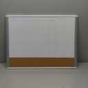 U Brands Magnetic Dry Erase 4-in-1 Calendar White Board, 24" x 18", Silver Aluminum Frame