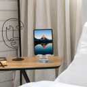 KABCON Swivel Tablet Stand, Aluminum Portable 360Rotating Holder for Desk,Business,Kitchen,Desktop,Table Stand for iPad Pro 9.7,10.5,12.9/Air Mini,Tab,Fire,Nexus,E-Reader-Silver