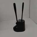 MR.SIGA Toilet Plunger and Bowl Brush Combo for Bathroom Cleaning, Black, 1 Set (One Size)