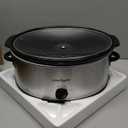 Crock-Pot 7 Quart Oval Manual Slow Cooker, Stainless Steel (SCV700-S-BR), Versatile Cookware for Large Families or Entertaining