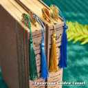 8 PCS Metal Bookmark with Tassel, Van Gogh Book Marks for Reading Women & Men, Book Lovers Gift