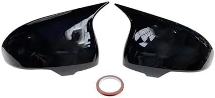 Door Mirror Cover Caps Rearview Side Mirror Cover Wing Cap Exterior Door Rear View Case Trim Rear View Side Car Mirror Caps(Black OneColor)