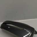 DHUSMQ Compatible with VW Golf 4 MK4 1998-2002 Passat B5 Jetta Car Rearview Side Mirror Cover Sticker Wing Cap Exterior Door Case Trim Carbon Auto(Gloss Black)