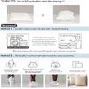 MIULEE Throw Pillows Inserts, Pack of 2 20x20 Inch 100% Virgin Fiber Filling Bed Couch Pillows